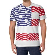 AILLOSA All Over Print FLAG-43 Kısa Kollu Baskılı Unisex T-shirt