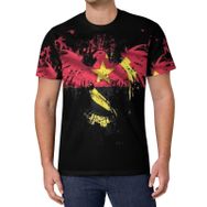 AILLOSA All Over Print FLAG-51 Kısa Kollu Baskılı Unisex T-shirt