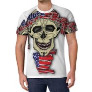 AILLOSA All Over Print FLAG-62 Kısa Kollu Baskılı Unisex T-shirt