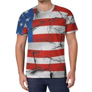 AILLOSA All Over Print FLAG-67 Kısa Kollu Baskılı Unisex T-shirt