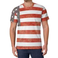 AILLOSA All Over Print FLAG-75 Kısa Kollu Baskılı Unisex T-shirt