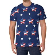 AILLOSA All Over Print FLAG-77 Kısa Kollu Baskılı Unisex T-shirt