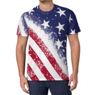 AILLOSA All Over Print FLAG-78 Kısa Kollu Baskılı Unisex T-shirt