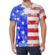 AILLOSA All Over Print FLAG-81 Kısa Kollu Baskılı Unisex T-shirt