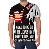AILLOSA All Over Print FLAG-88 Kısa Kollu Baskılı Unisex T-shirt