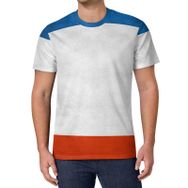 AILLOSA All Over Print FLAG-93 Kısa Kollu Baskılı Unisex T-shirt