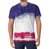 AILLOSA All Over Print FLAG-96 Kısa Kollu Baskılı Unisex T-shirt