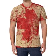 AILLOSA All Over Print FLAG-99 Kısa Kollu Baskılı Unisex T-shirt