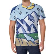 AILLOSA All Over Print TH-101 Kısa Kollu Baskılı Unisex T-shirt