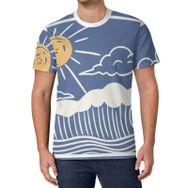 AILLOSA All Over Print TH-109 Kısa Kollu Baskılı Unisex T-shirt