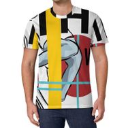 AILLOSA All Over Print TH-135 Kısa Kollu Baskılı Unisex T-shirt