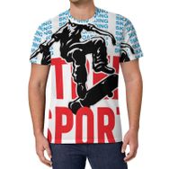 AILLOSA All Over Print TH-136 Kısa Kollu Baskılı Unisex T-shirt
