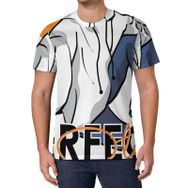 AILLOSA All Over Print TH-159 Kısa Kollu Baskılı Unisex T-shirt