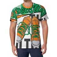 AILLOSA All Over Print TH-163 Kısa Kollu Baskılı Unisex T-shirt