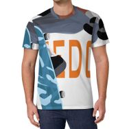 AILLOSA All Over Print TH-164 Kısa Kollu Baskılı Unisex T-shirt