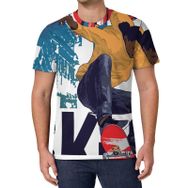 AILLOSA All Over Print TH-169 Kısa Kollu Baskılı Unisex T-shirt