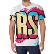 AILLOSA All Over Print TH-293 Kısa Kollu Baskılı Unisex T-shirt