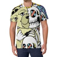 AILLOSA All Over Print TH-298 Kısa Kollu Baskılı Unisex T-shirt