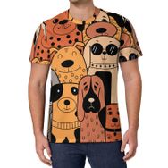 AILLOSA All Over Print TH-307 Kısa Kollu Baskılı Unisex T-shirt