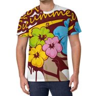 AILLOSA All Over Print TH-373 Kısa Kollu Baskılı Unisex T-shirt
