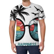 AILLOSA All Over Print TH-378 Kısa Kollu Baskılı Unisex T-shirt