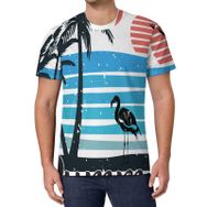 AILLOSA All Over Print TH-392 Kısa Kollu Baskılı Unisex T-shirt