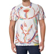 AILLOSA All Over Print TH-400 Kısa Kollu Baskılı Unisex T-shirt