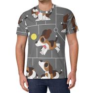 AILLOSA All Over Print TH-428 Kısa Kollu Baskılı Unisex T-shirt