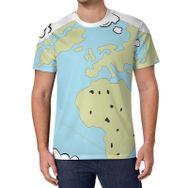 AILLOSA All Over Print TH-76 Kısa Kollu Baskılı Unisex T-shirt