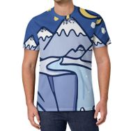AILLOSA All Over Print TH-98 Kısa Kollu Baskılı Unisex T-shirt