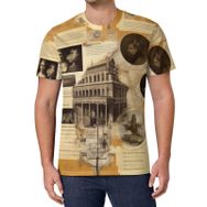 AILLOSA All Over Print YH-2 Kısa Kollu Baskılı Unisex T-shirt