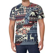 AILLOSA All Over Print YH-282 Kısa Kollu Baskılı Unisex T-shirt