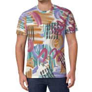 AILLOSA All Over Print YH-305 Kısa Kollu Baskılı Unisex T-shirt
