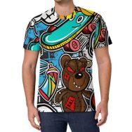 AILLOSA All Over Print YH-339 Kısa Kollu Baskılı Unisex T-shirt