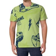AILLOSA All Over Print YH-352 Kısa Kollu Baskılı Unisex T-shirt