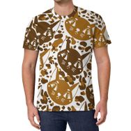 AILLOSA All Over Print YH-380 Kısa Kollu Baskılı Unisex T-shirt