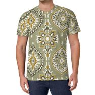 AILLOSA All Over Print YH-42 Kısa Kollu Baskılı Unisex T-shirt