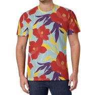 AILLOSA All Over Print YH-447 Kısa Kollu Baskılı Unisex T-shirt