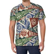 AILLOSA All Over Print YH-466 Kısa Kollu Baskılı Unisex T-shirt