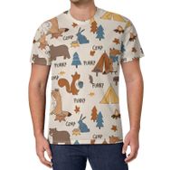 AILLOSA All Over Print YH-470 Kısa Kollu Baskılı Unisex T-shirt