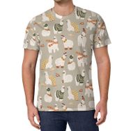 AILLOSA All Over Print YH-473 Kısa Kollu Baskılı Unisex T-shirt