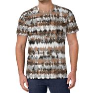 AILLOSA All Over Print YH-513 Kısa Kollu Baskılı Unisex T-shirt