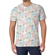 AILLOSA All Over Print YH-524 Kısa Kollu Baskılı Unisex T-shirt