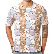 AILLOSA All Over Print YH-543 Kısa Kollu Baskılı Unisex T-shirt