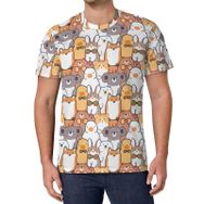 AILLOSA All Over Print YH-547 Kısa Kollu Baskılı Unisex T-shirt