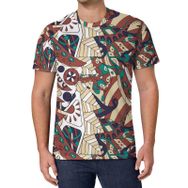 AILLOSA All Over Print YH-549 Kısa Kollu Baskılı Unisex T-shirt