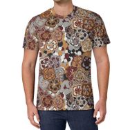 AILLOSA All Over Print YH-566 Kısa Kollu Baskılı Unisex T-shirt