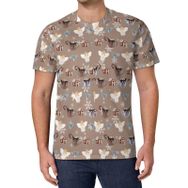 AILLOSA All Over Print YH-581 Kısa Kollu Baskılı Unisex T-shirt