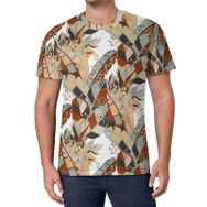 AILLOSA All Over Print YH-585 Kısa Kollu Baskılı Unisex T-shirt