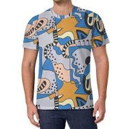 AILLOSA All Over Print YH-658 Kısa Kollu Baskılı Unisex T-shirt